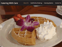 Tablet Screenshot of cateringwithcarellc.com